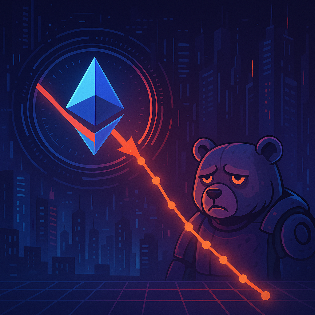Ether Funding Rate Turns Negative: Bearish Sentiment Persists