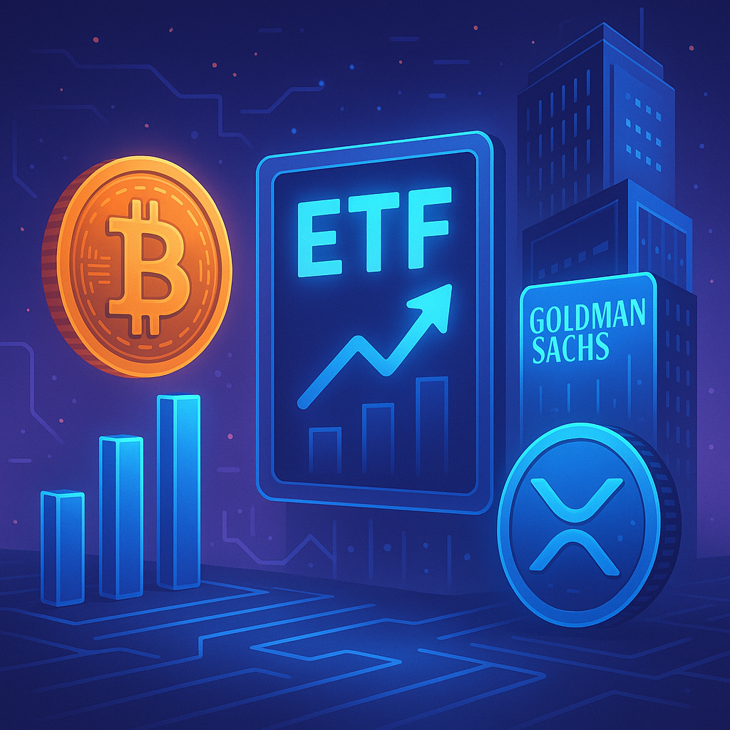 Bitcoin ETFs Surge with $251M; Goldman Sachs Leads XRP Holdings