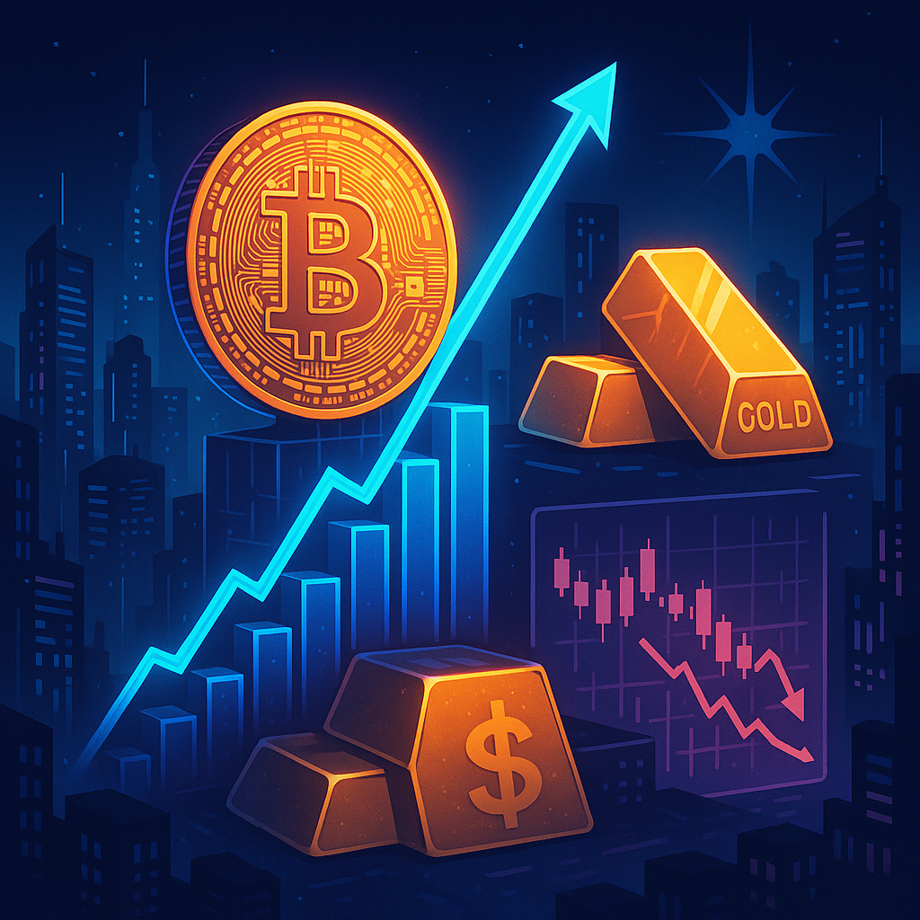 Bitcoin’s Rise Above $72K Surpasses Gold and Stocks Amid Tensions