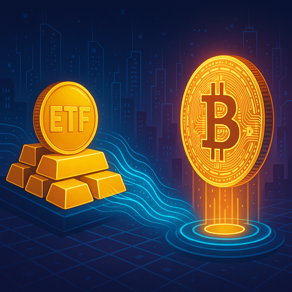 Massive Gold ETF Outflow Signals Shift Toward Bitcoin Investment