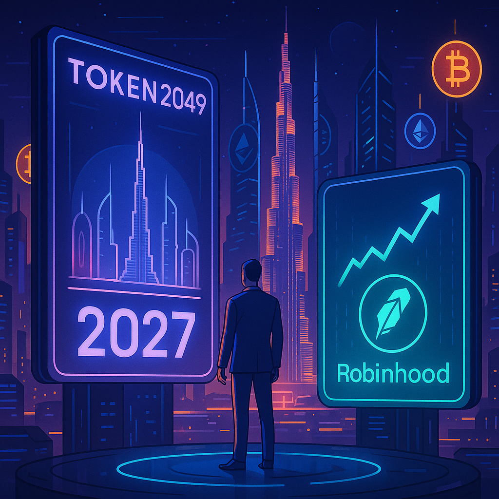 Token2049 Dubai Shifted to 2027; Robinhood Reports Crypto Growth