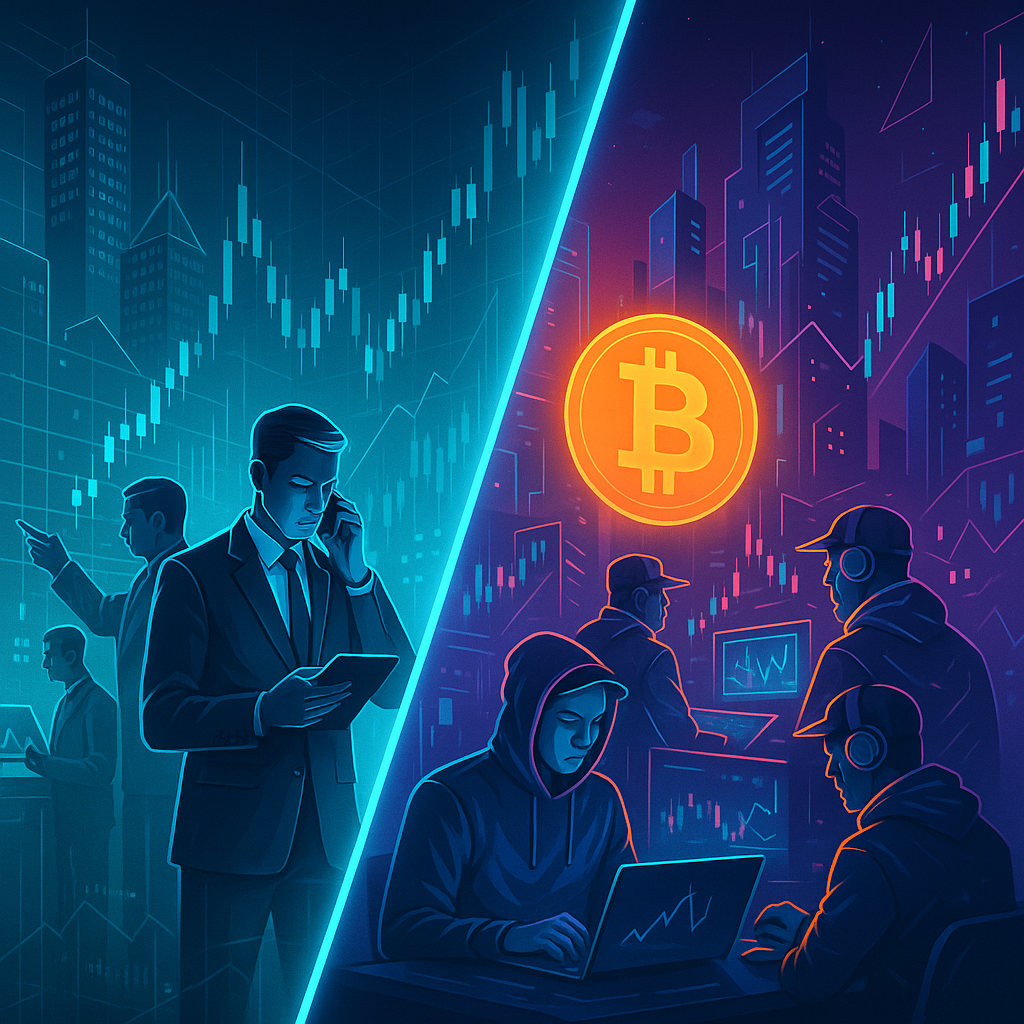 Diverging Approaches: Wall Street vs. Crypto Traders in Bitcoin