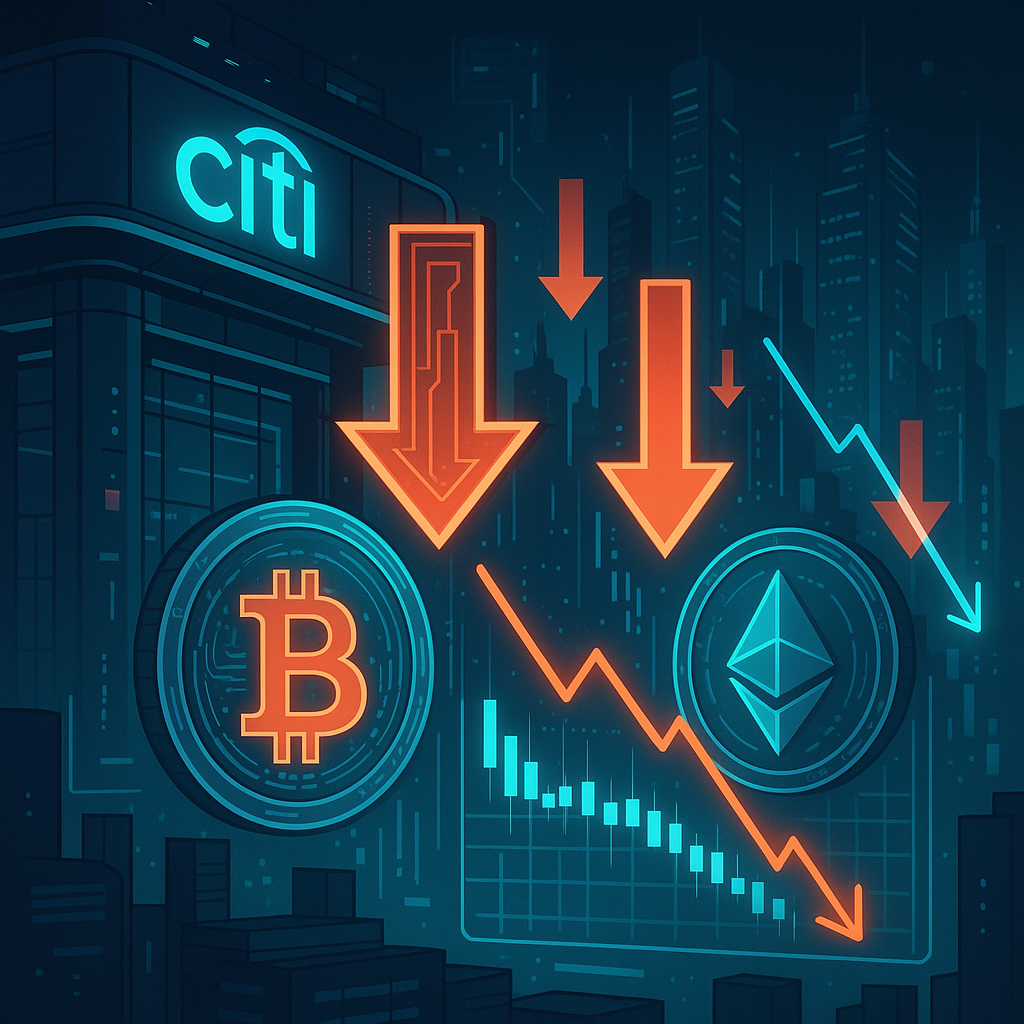 Citibank Lowers Projections for Bitcoin and Ethereum Amid Regulatory Woes