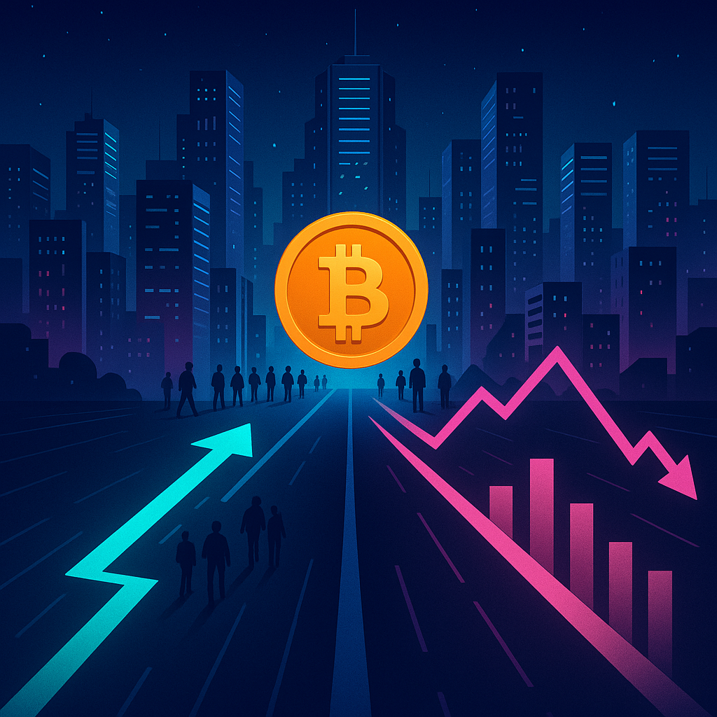 Diverging Paths: Bitcoin Adoption vs. Market Price Trends