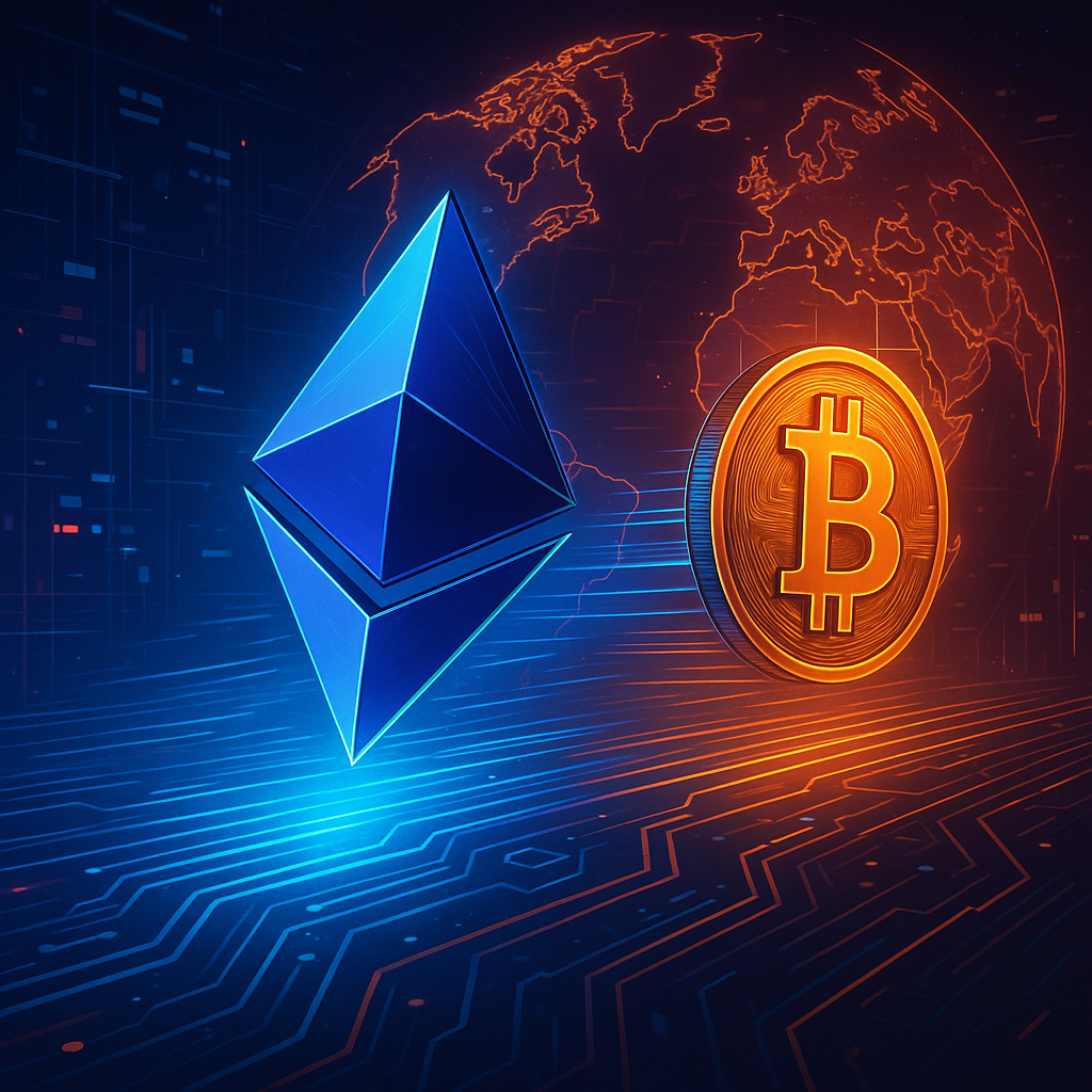 Ethereum Surges Ahead of Bitcoin Amid Global Tensions