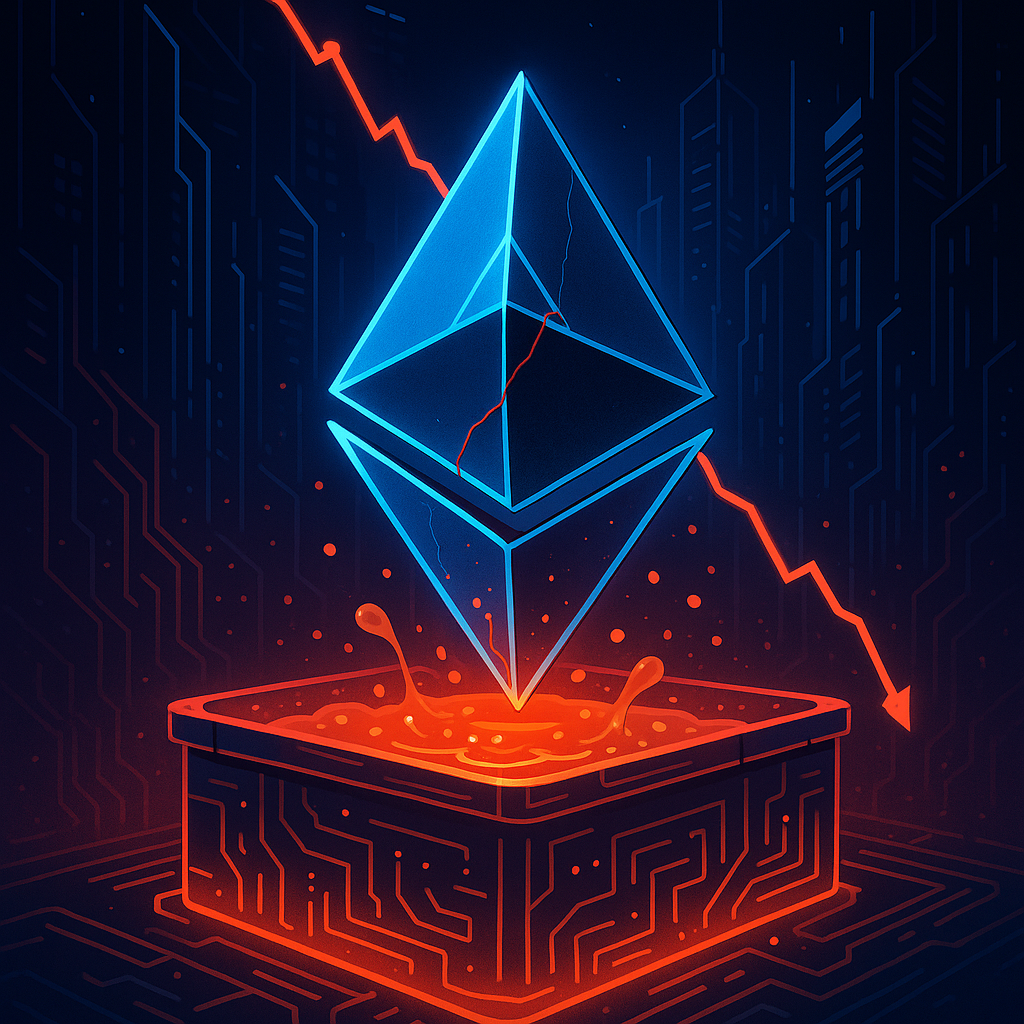 Ethereum Faces Liquidation Threat as Price Dips to $2,100