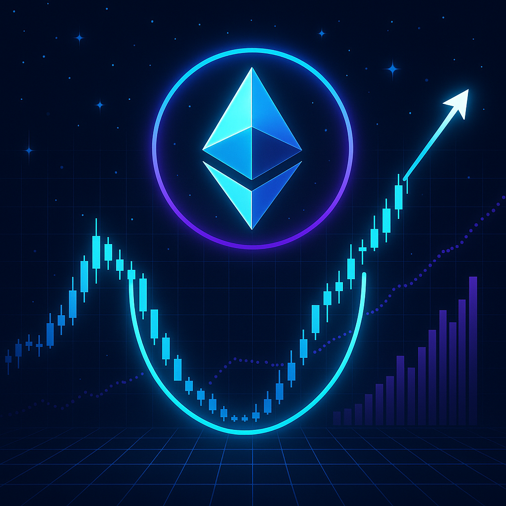 Ethereum Shows Cup and Handle Formation, Targets $3,000 Breakout