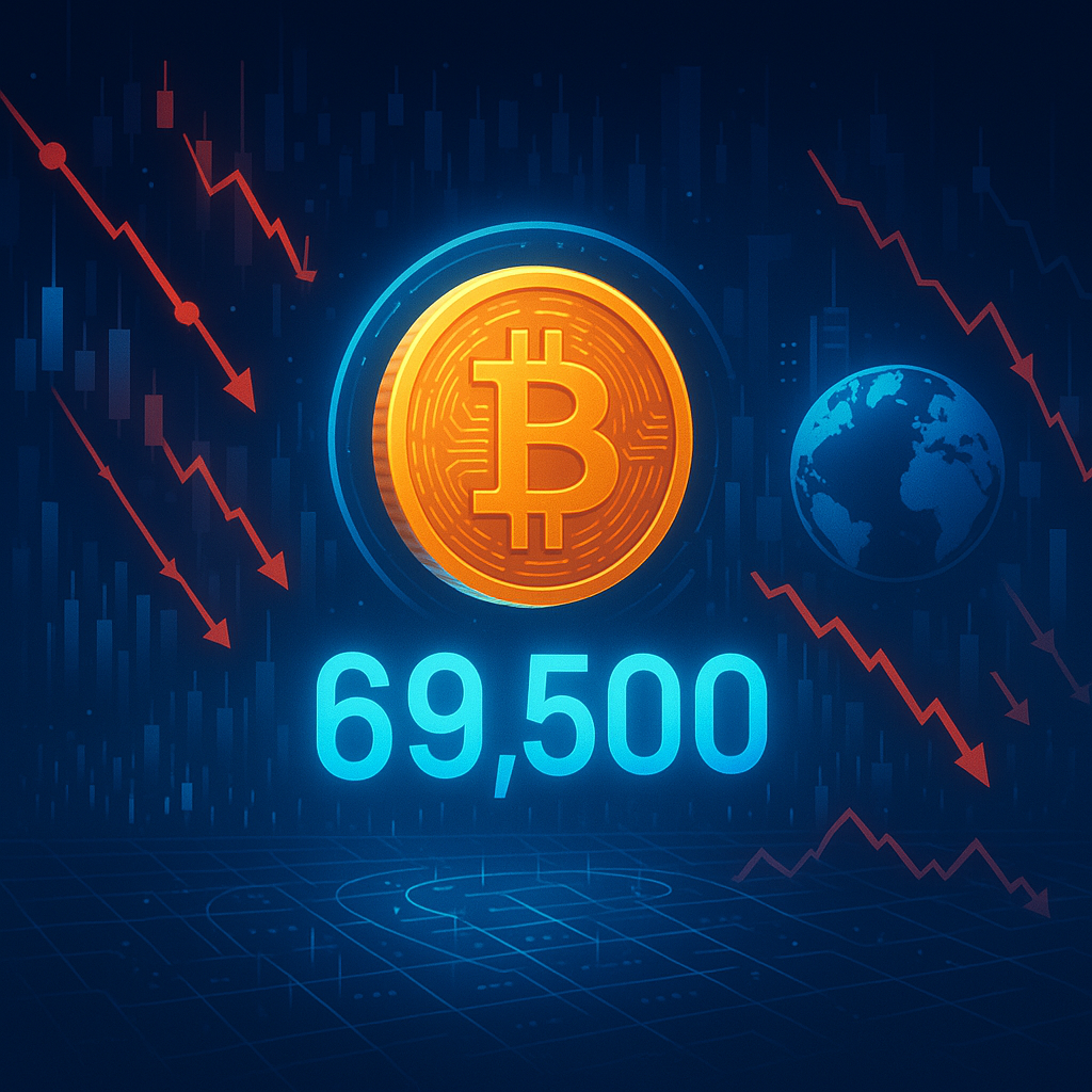 Bitcoin Stays Strong at $69,500 Amid Global Market Decline