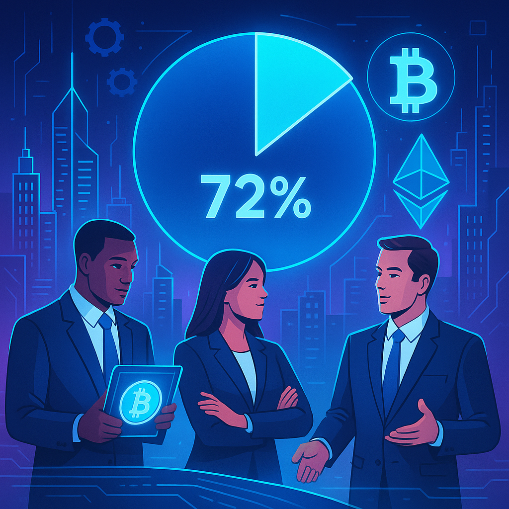 Survey Reveals 72% of Financial Leaders Embrace Crypto Solutions