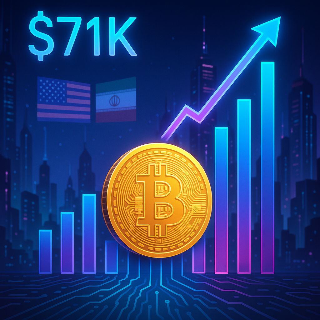 Bitcoin Surges Past $71K Amid U.S. Peace Proposal to Iran