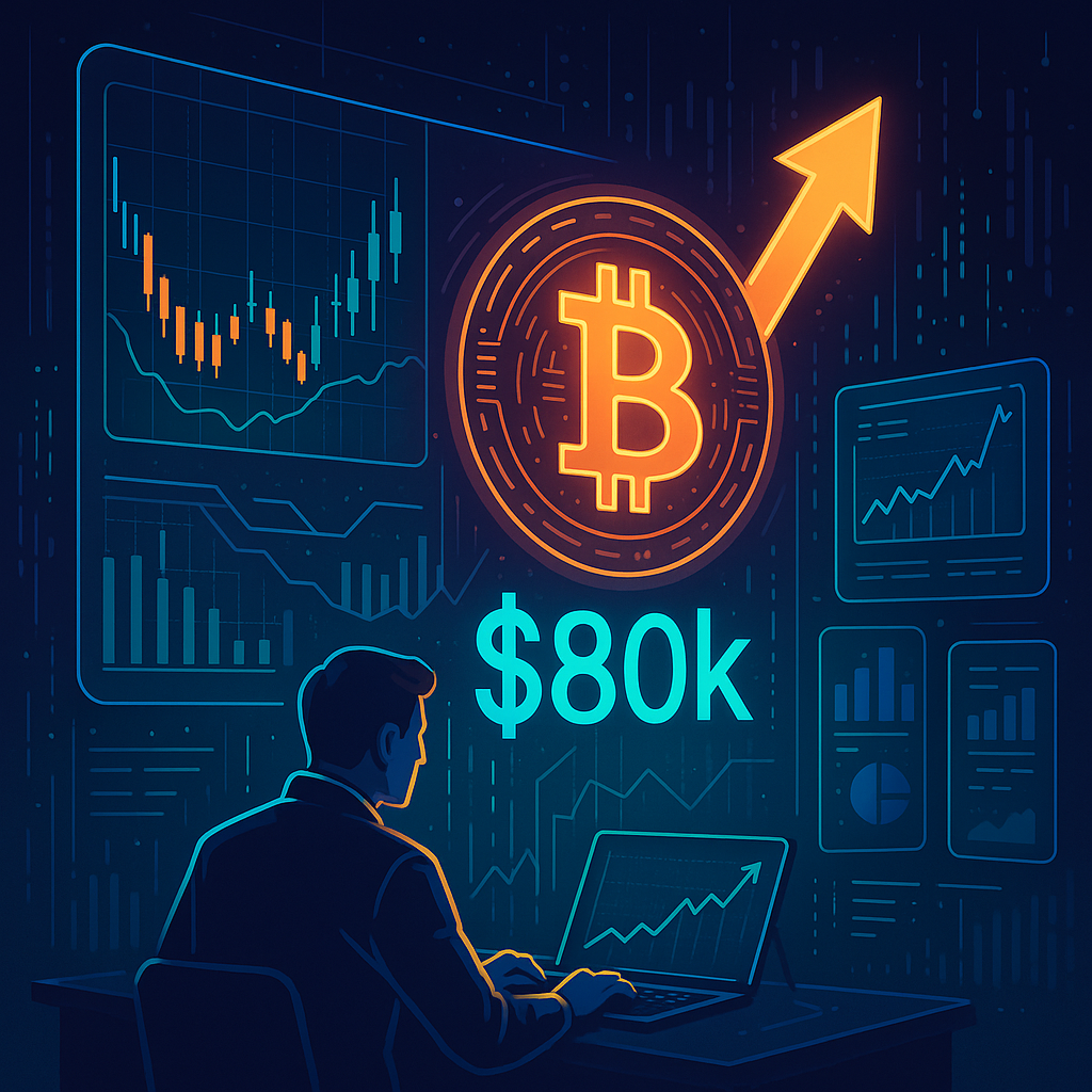 Analysts See BTC Surge to $80K Amid Market Compression