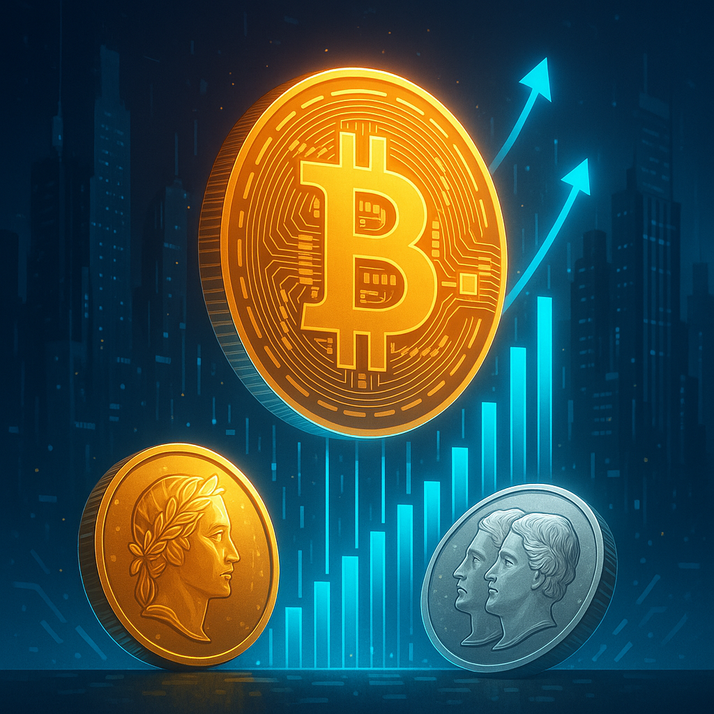 Bitcoin Surges as Investors Shift Away from Gold and Silver