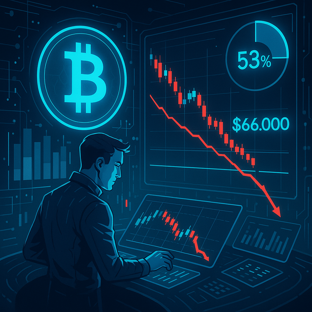Traders Predict 53% Chance of Bitcoin Below $66K by April 24