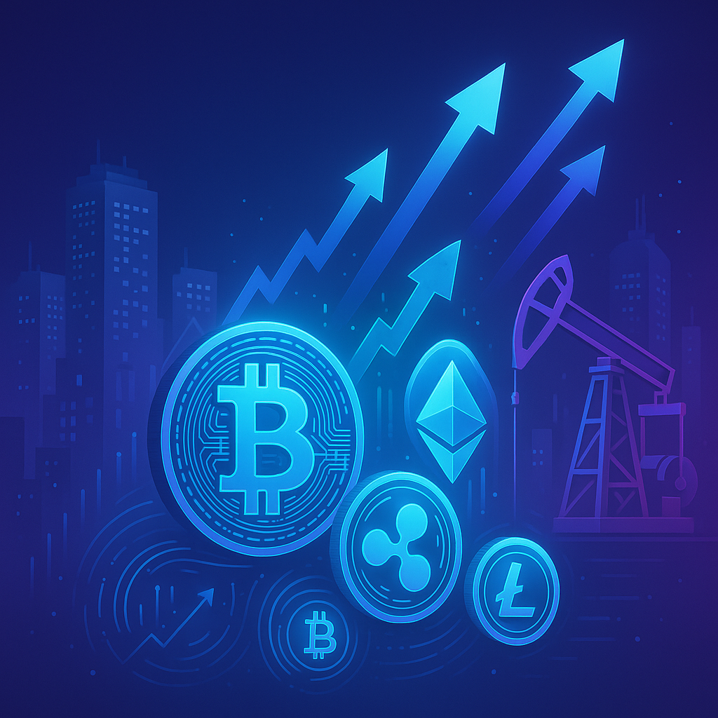 Cryptocurrencies Rally as Oil Prices Remain Stable