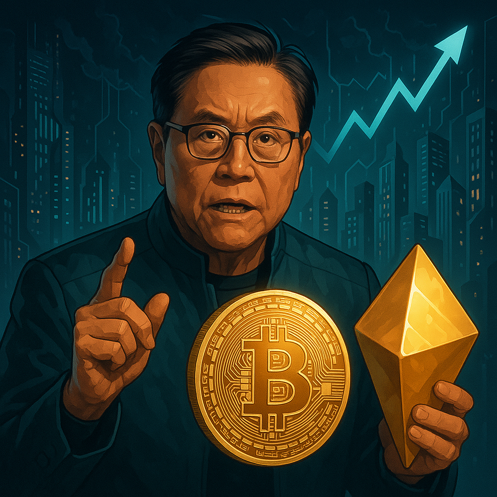 Kiyosaki Advocates for Bitcoin and Gold Amid Financial Fears