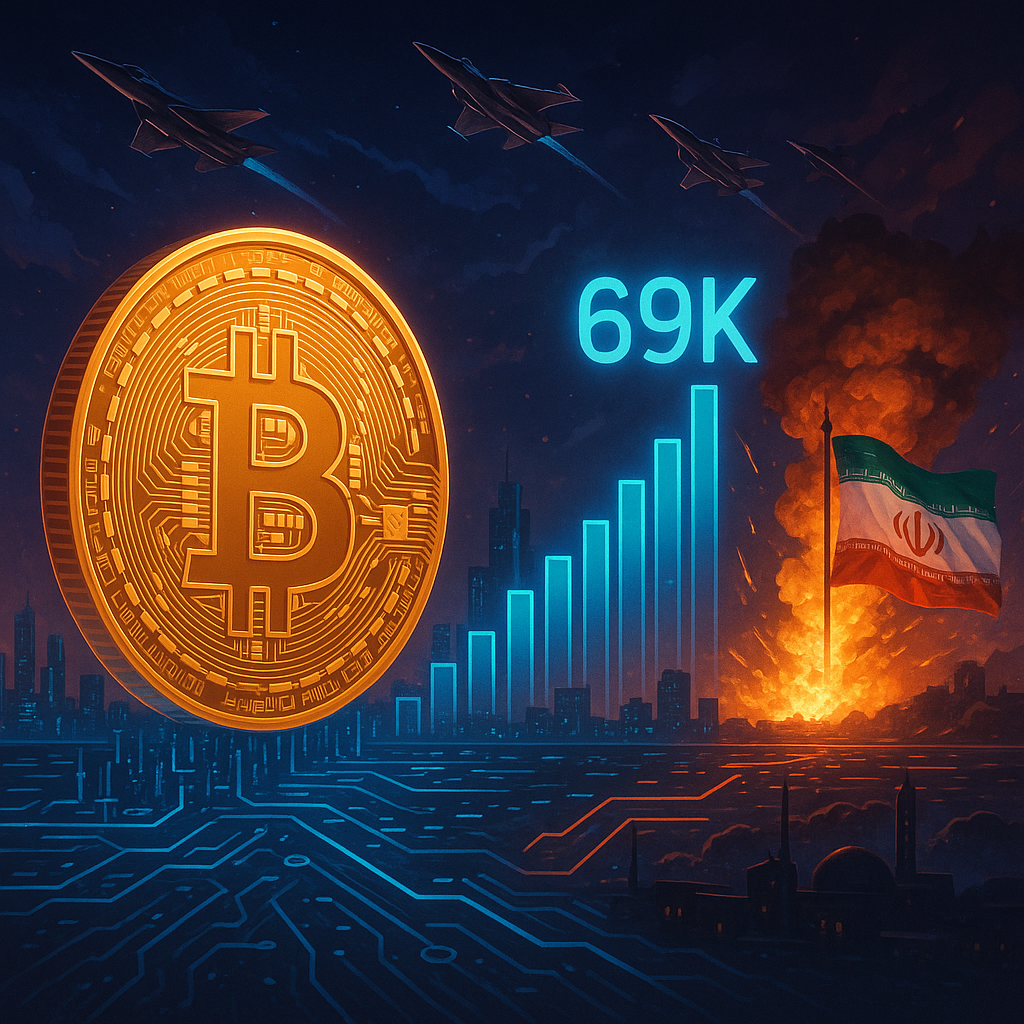 Bitcoin Surges Beyond $69K as Tensions with Iran Escalate
