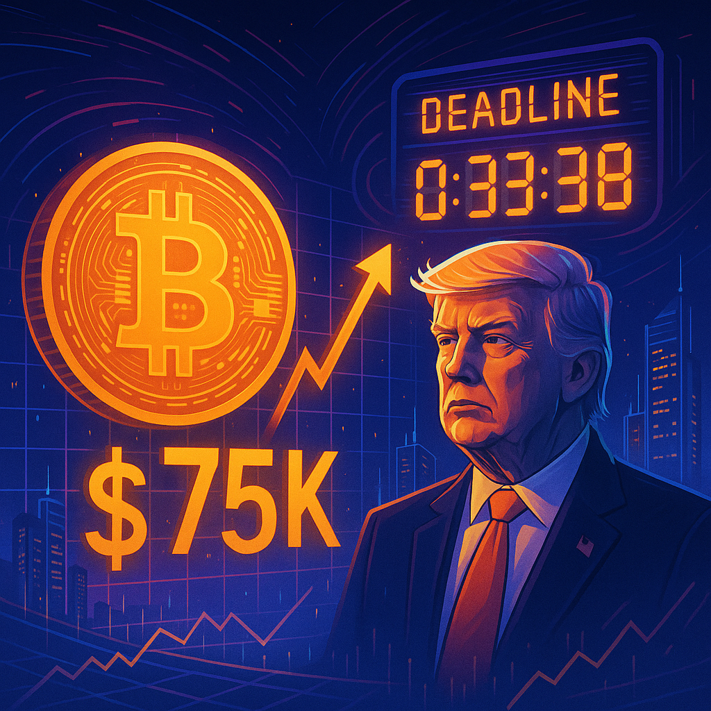 Will Trump’s Deadline Ignite Bitcoin’s Surge to $75K?