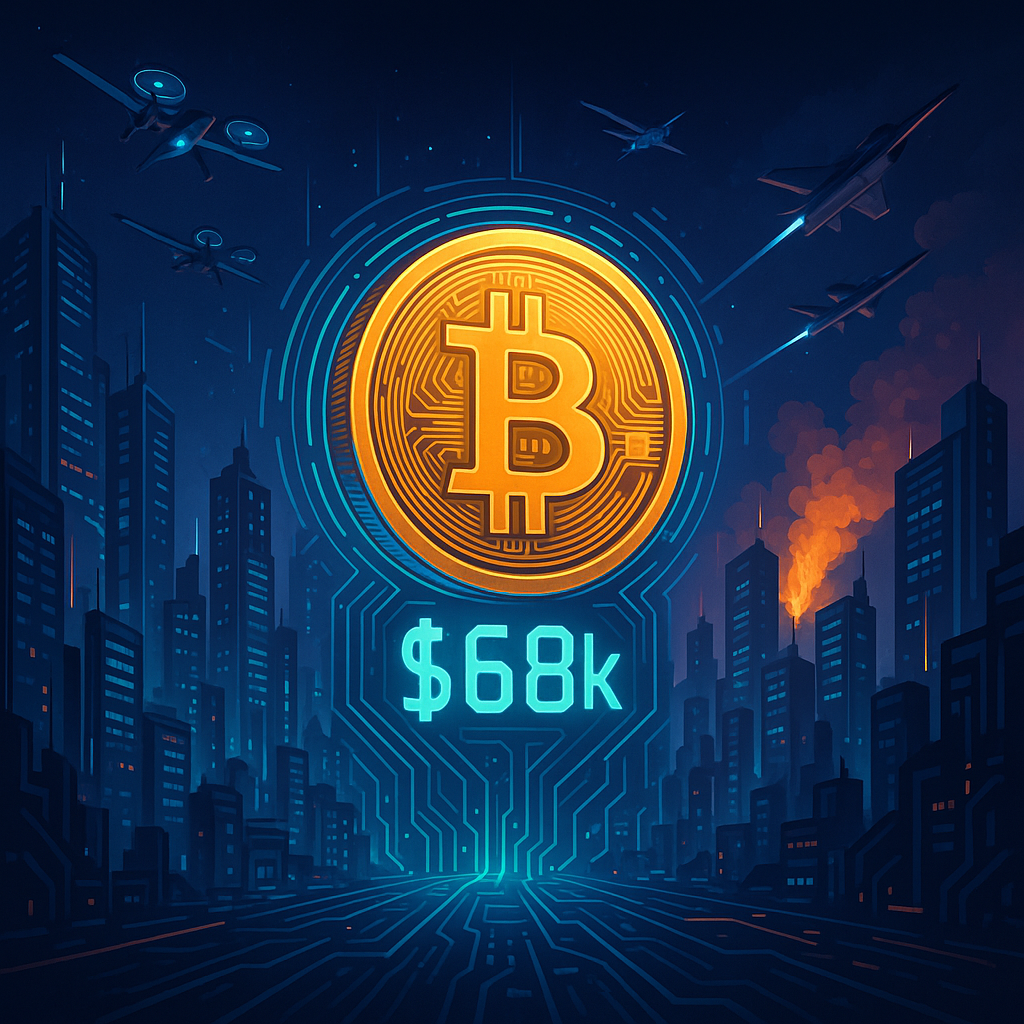 Bitcoin Steady at $68K Amid Tensions Over Iran Deadline