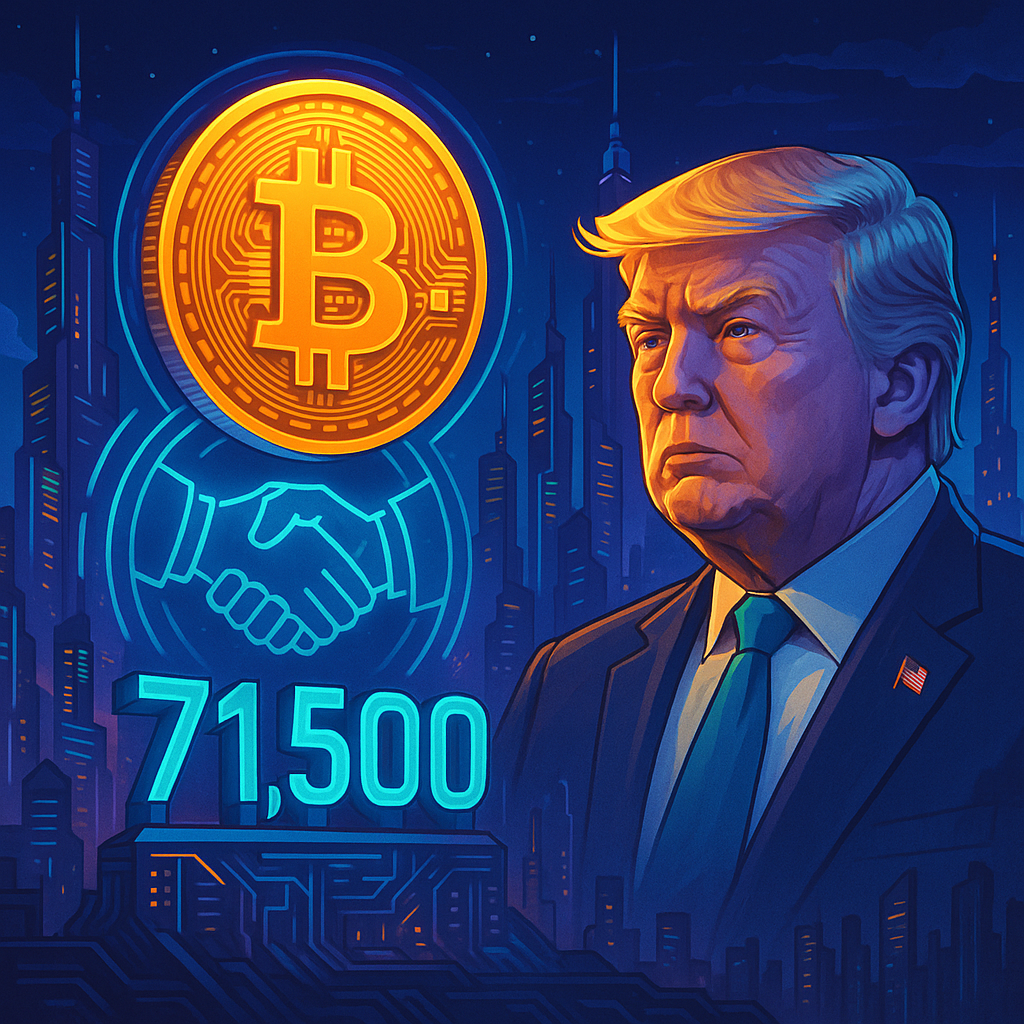 Bitcoin Reaches $71,500 Amidst Trump’s Diplomacy Shift