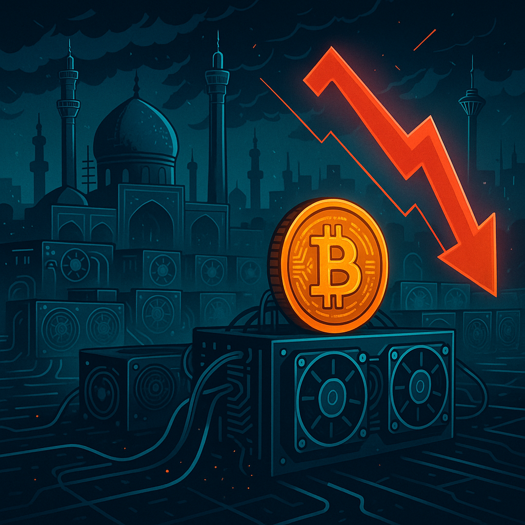 Iran’s Bitcoin Mining Activity Dips Significantly Amid Turmoil