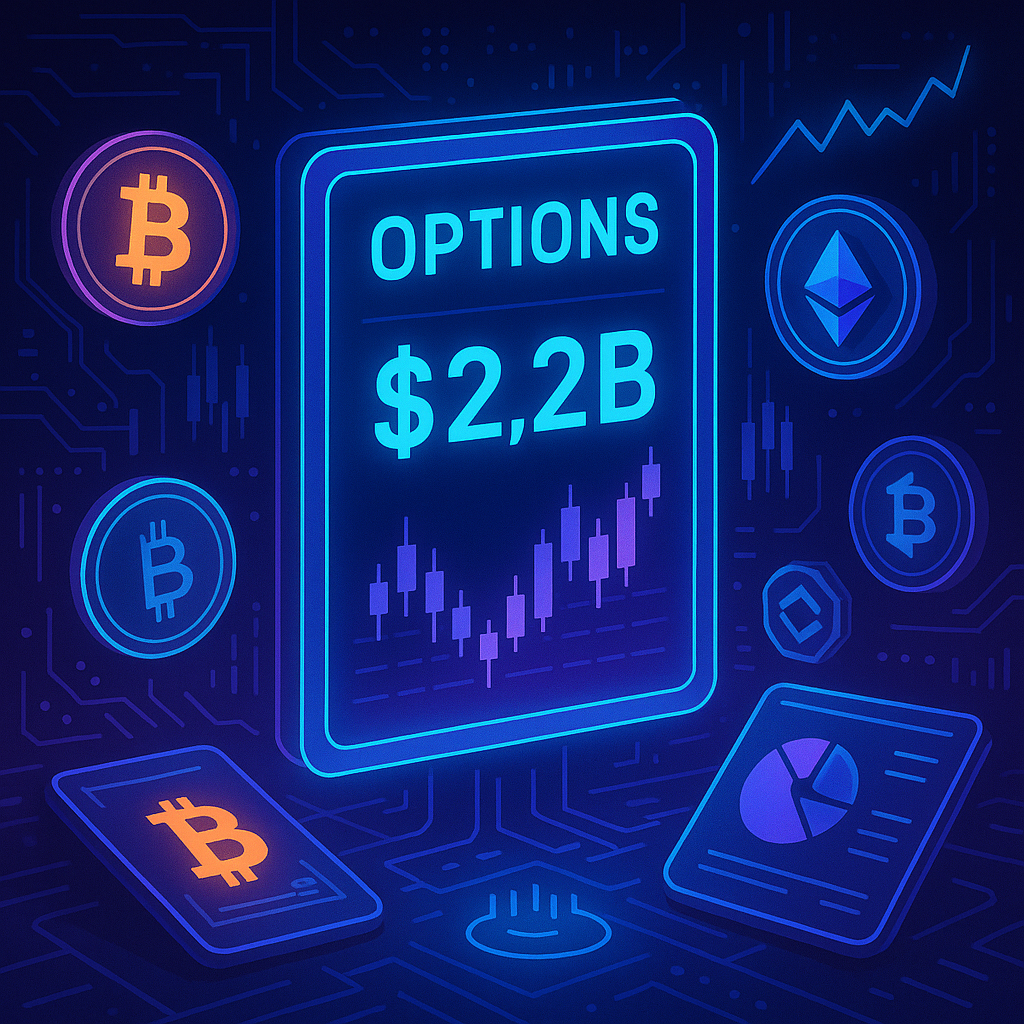 Crypto Options Worth $2.2 Billion Set to Expire Today