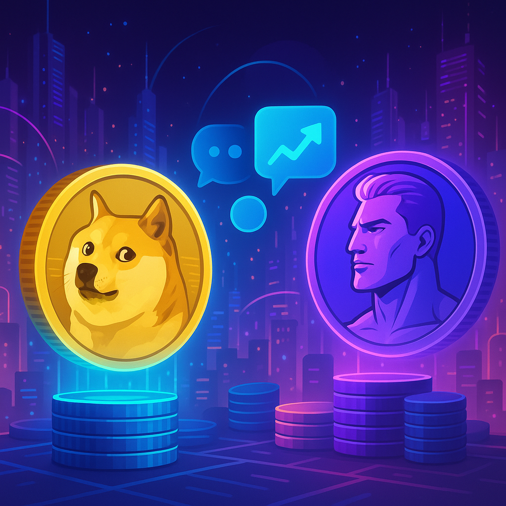 Meme Coins Surge: Dogecoin and Giga Dominate Social Buzz