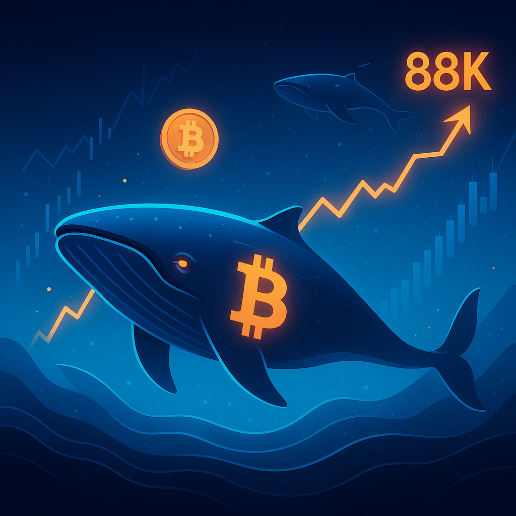 Bitcoin Whales Shift Dynamics as Market Eyes $88K Target