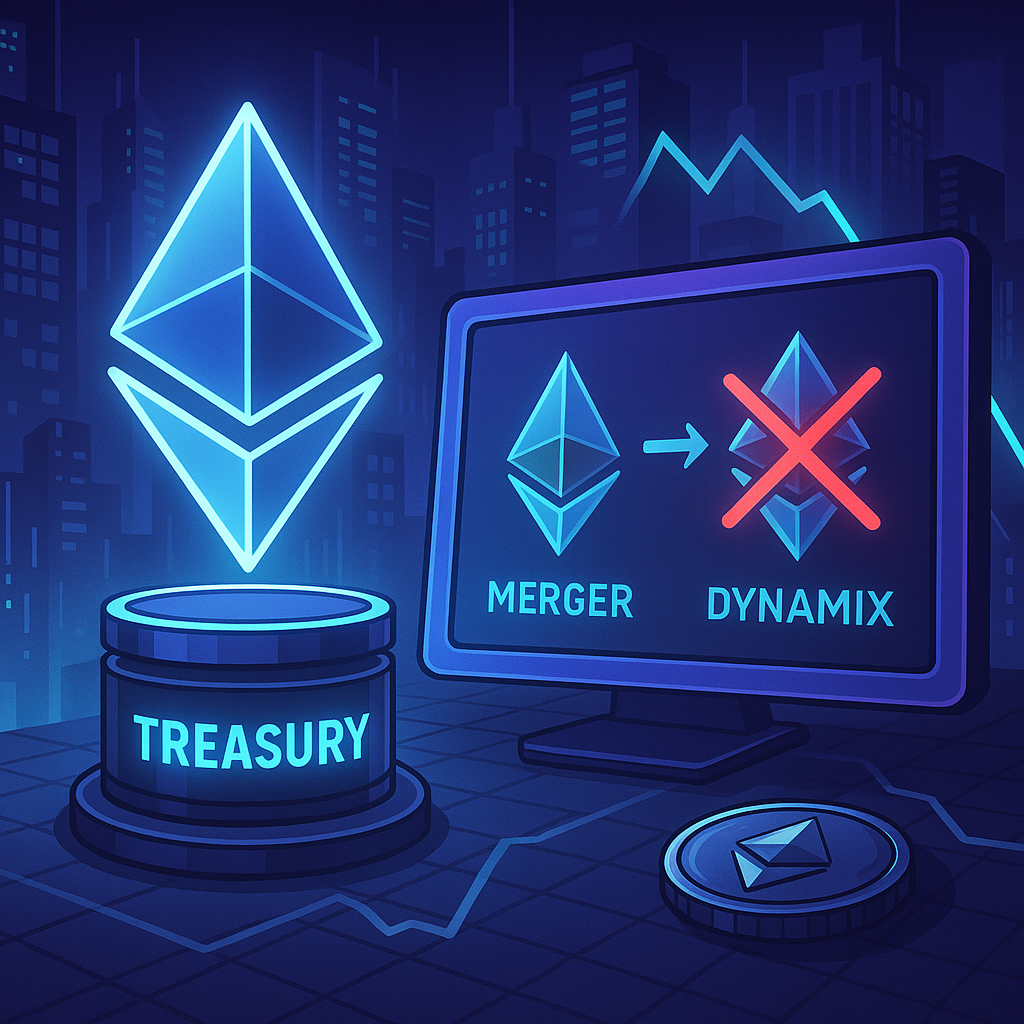 Ethereum Treasury Merger with Dynamix Canceled Amid Market Struggles