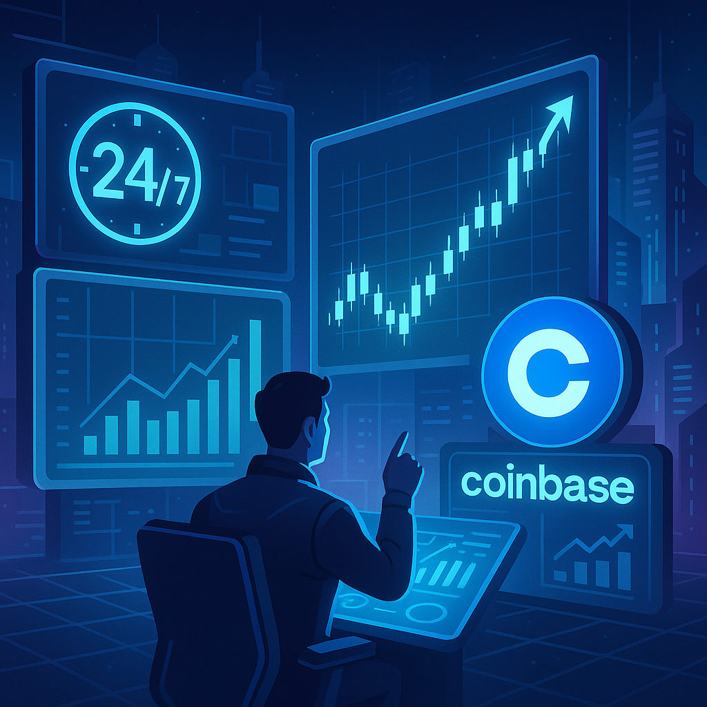 Coinbase Launches 24/7 Stock Futures for Global Traders