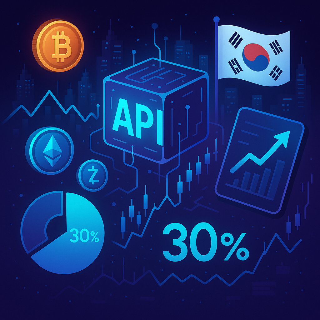 API Trading Represents 30% of South Korea’s Crypto Market