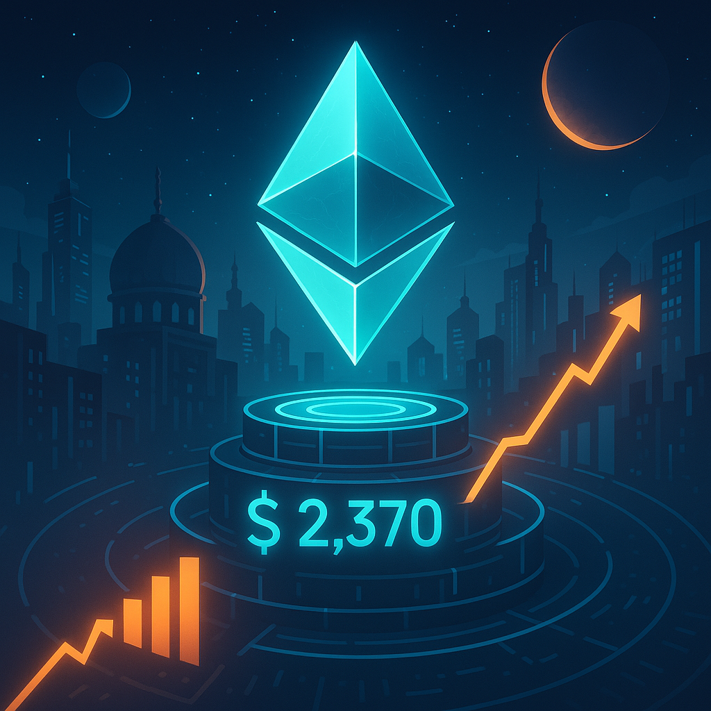 Ethereum Surges 8% to $2,370 Amid Iran Peace Optimism