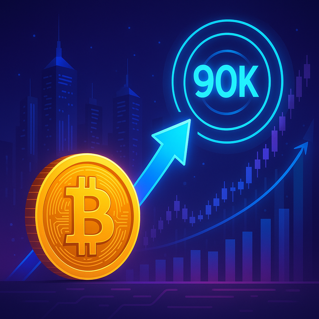 Bitcoin Targets $90K as Market Shows Signs of Bullish Trends