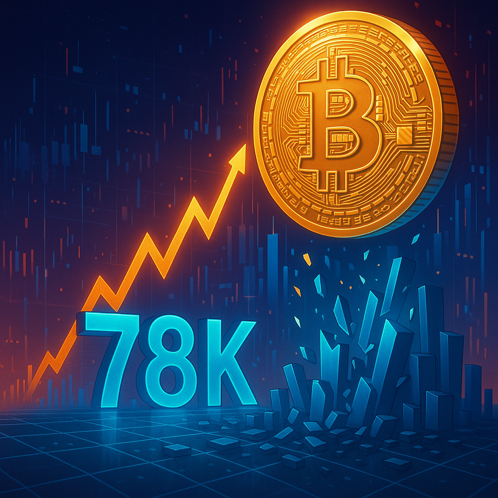 Bitcoin Surges to $78K Amidst $820M in Market Liquidations