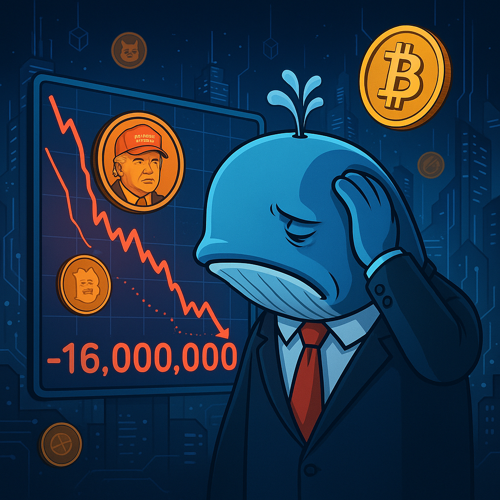 Whale Faces $16 Million Hit in Trump Memecoin Gamble
