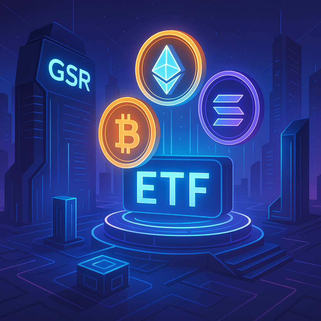 GSR Launches Unique ETF Featuring Bitcoin, Ethereum, and Solana
