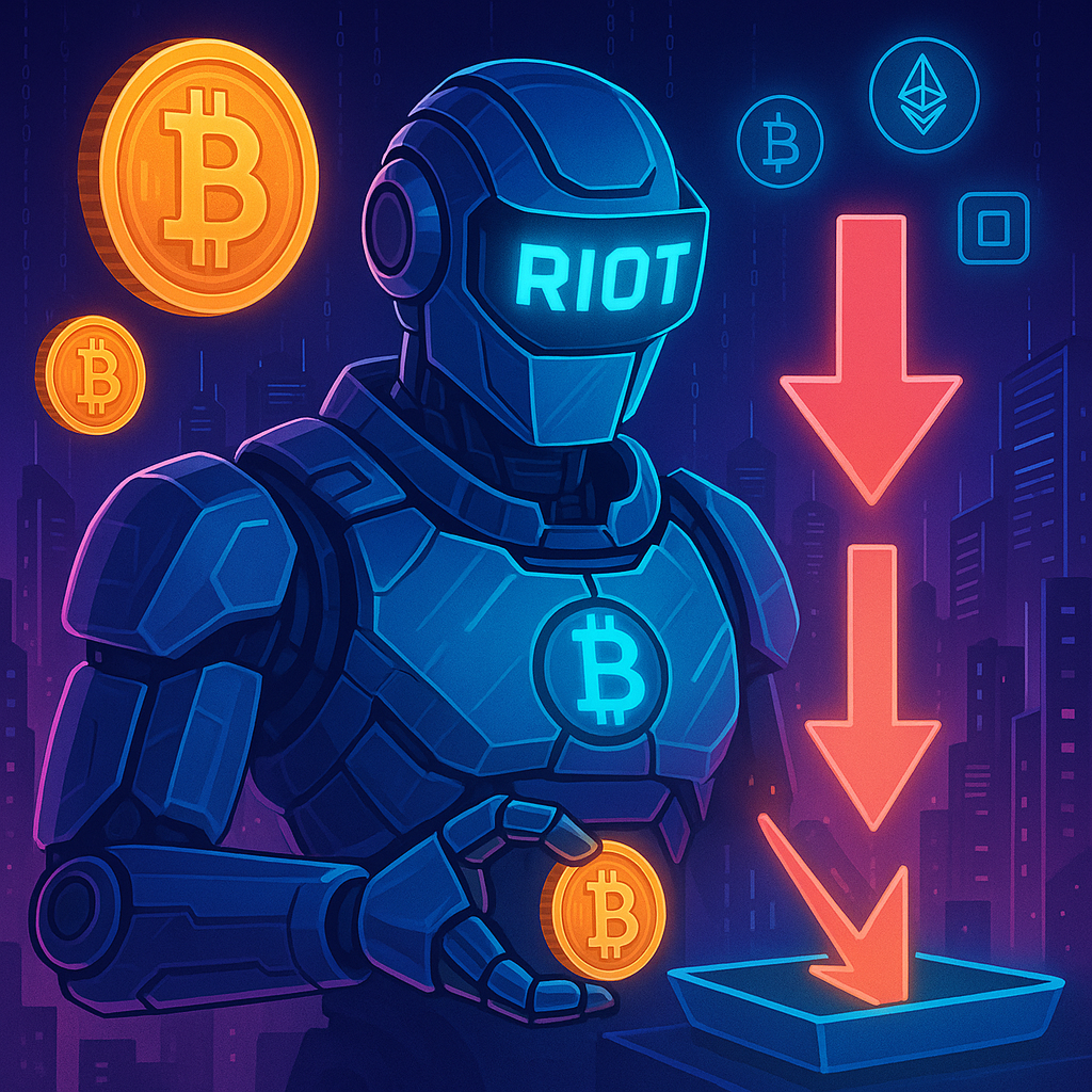 Riot Platforms Sells 500 BTC, Continuing Trend of Bitcoin Sales