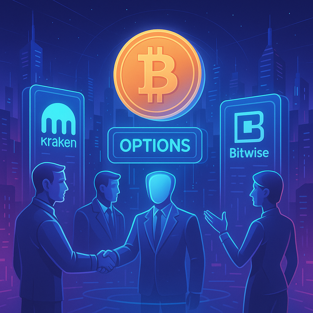 Nakamoto Partners with Kraken and Bitwise for Bitcoin Options