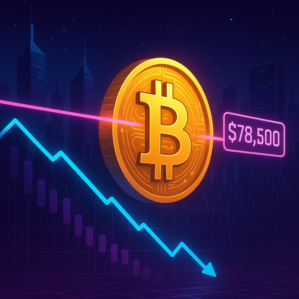 Bitcoin Faces Resistance at $78,500 Amidst Dwindling Momentum