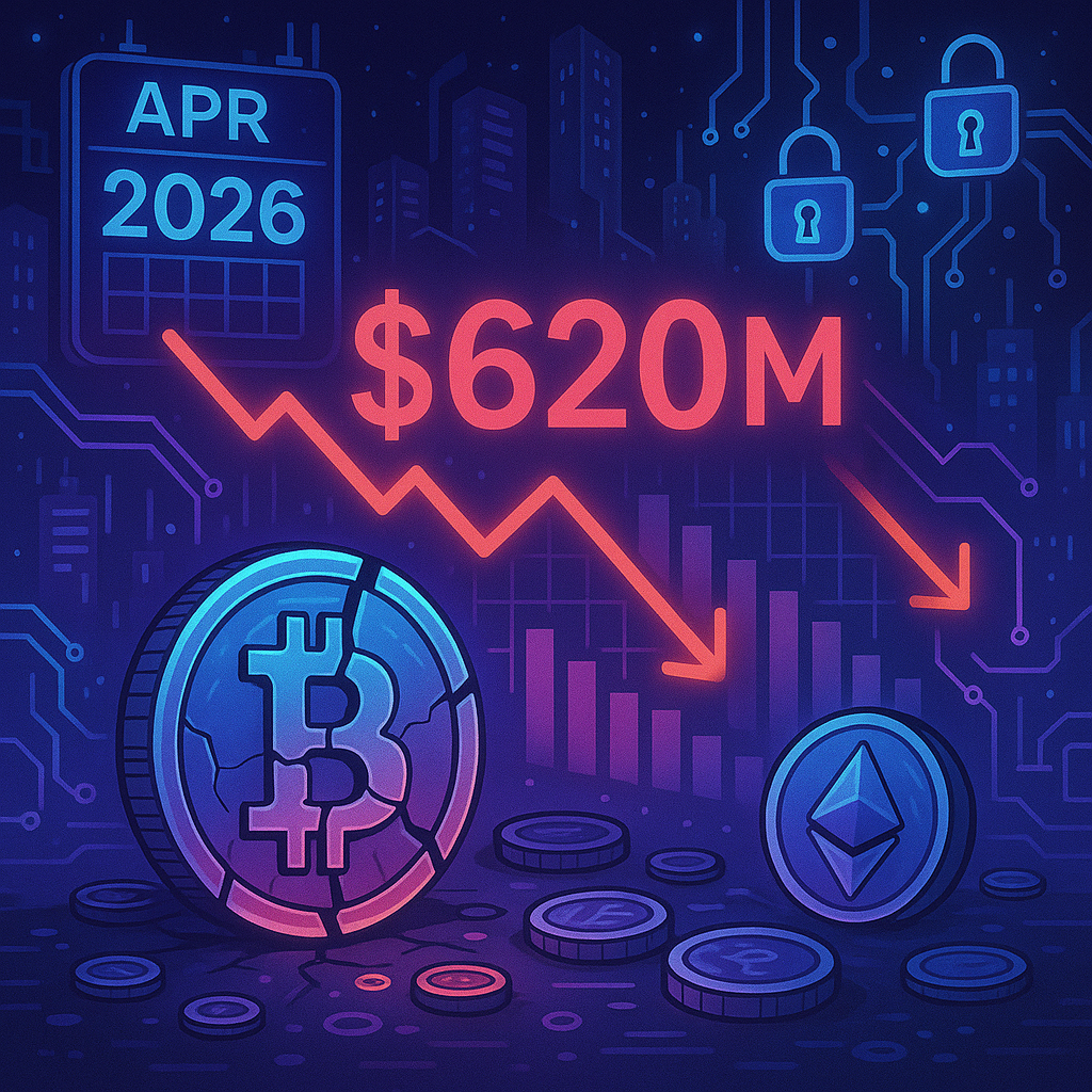April 2026 Sees $620M in Crypto Losses from Major Exploits