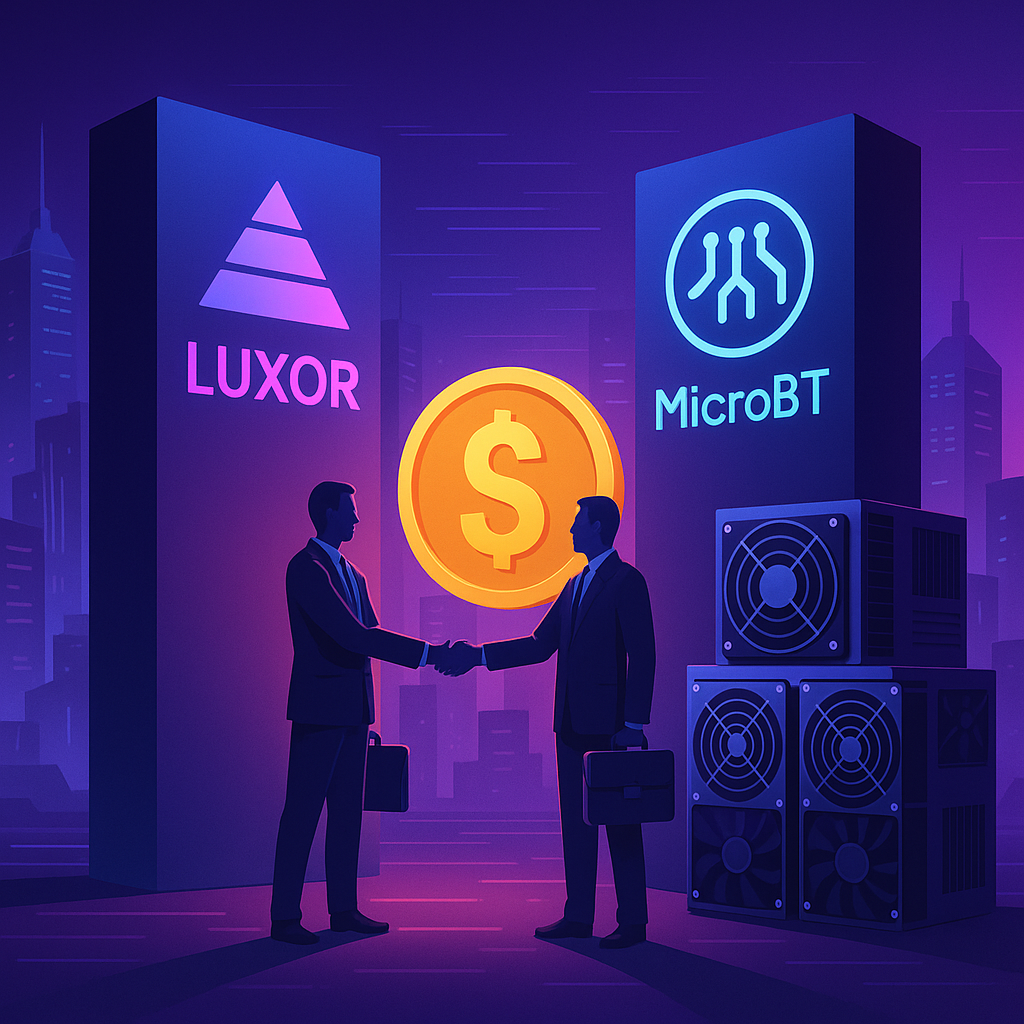 Luxor and MicroBT Sign $100 Million Mining Equipment Deal