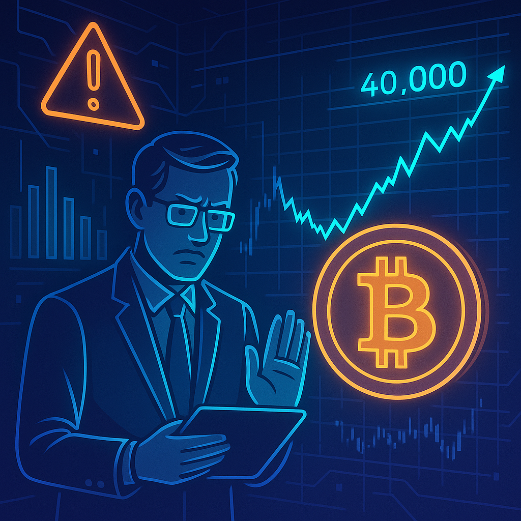 Expert Analyst Suggests Caution as Bitcoin Approaches $40,000