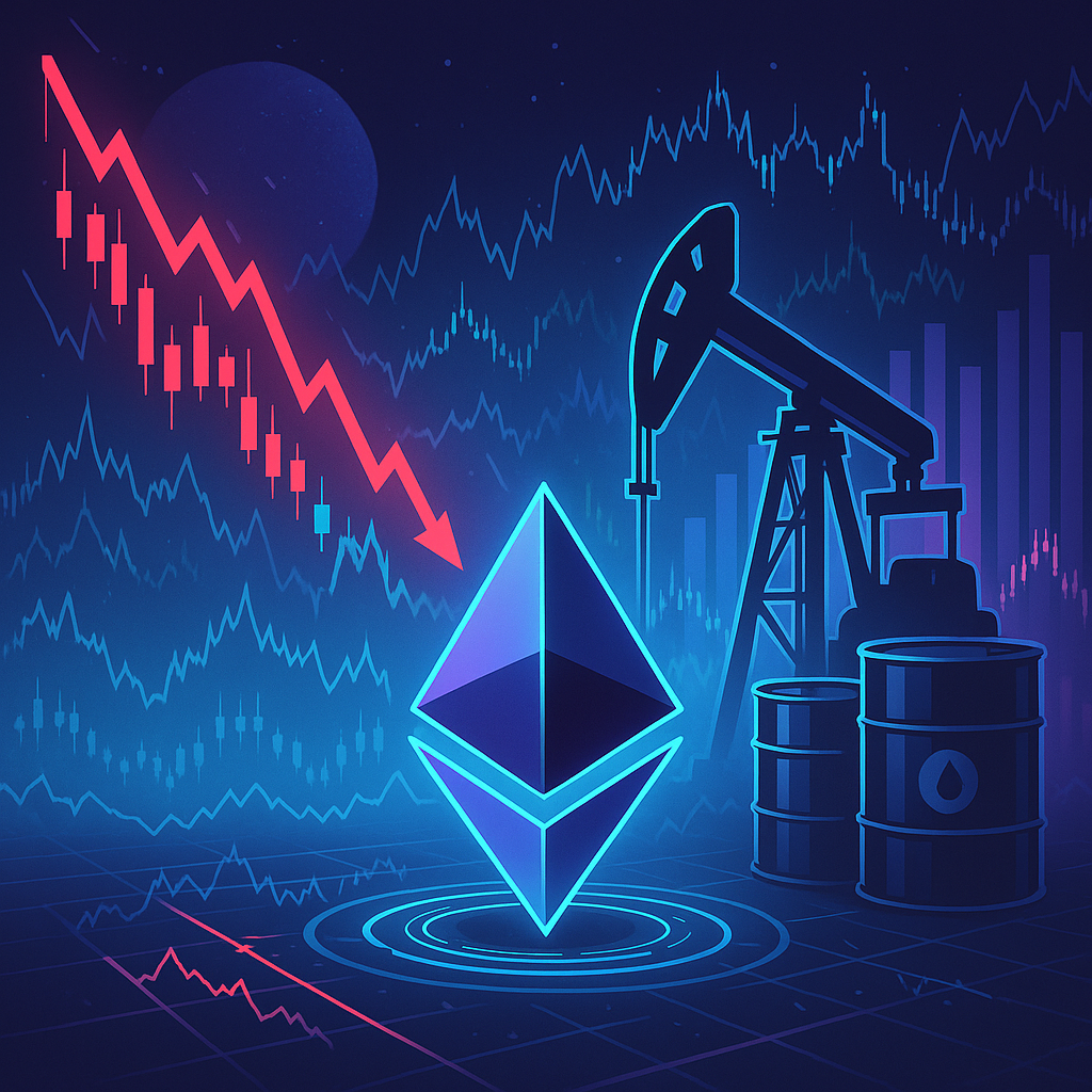 Ethereum Opens Lower Amid Market Uncertainty and Oil Surge